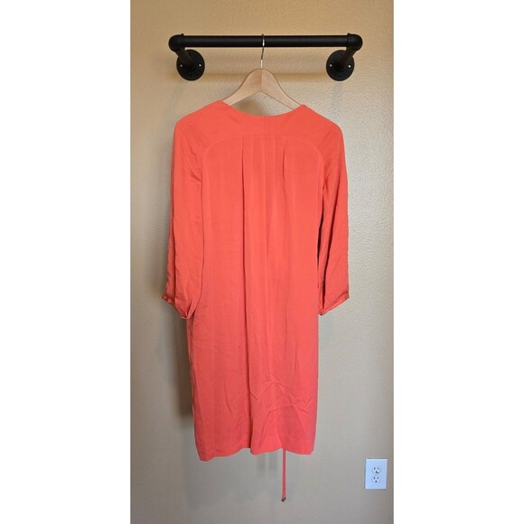 Diane Von Furstenberg coral wrap around Belted dress women's size 10 - Picture 5 of 12